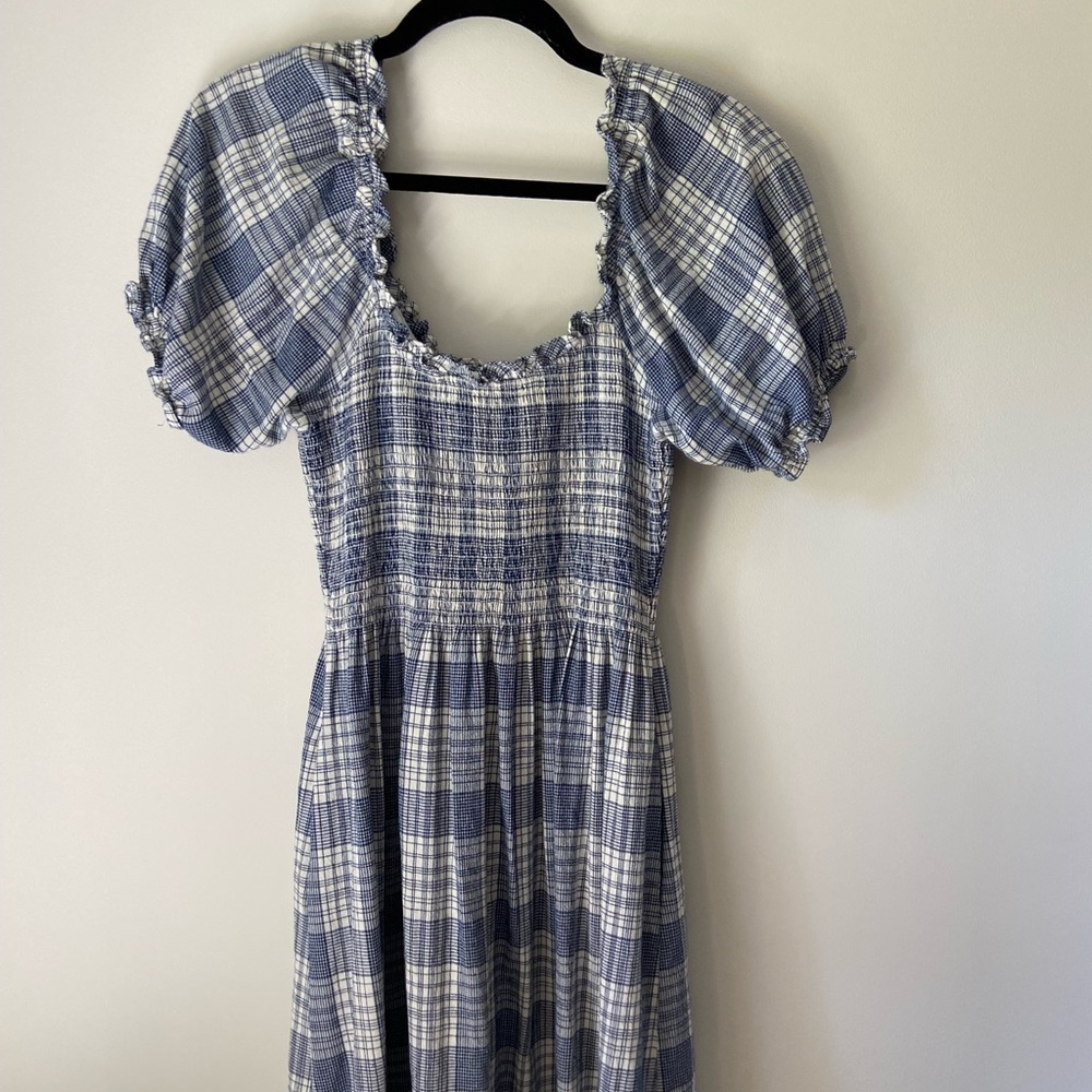 Tradlands Goldie dress in Atlantic plaid